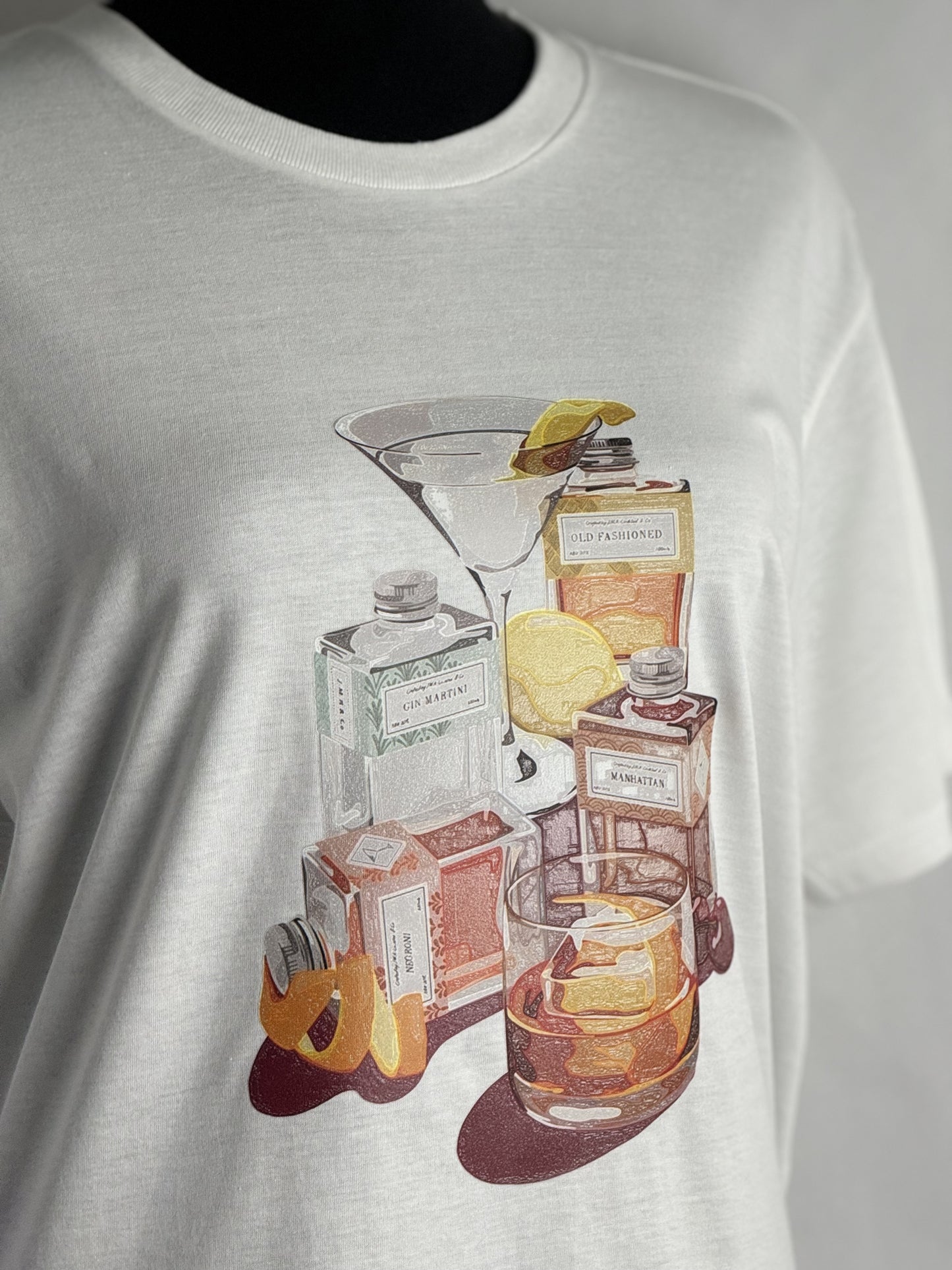 Artisanal Cocktail Graphic T-Shirt - Black
