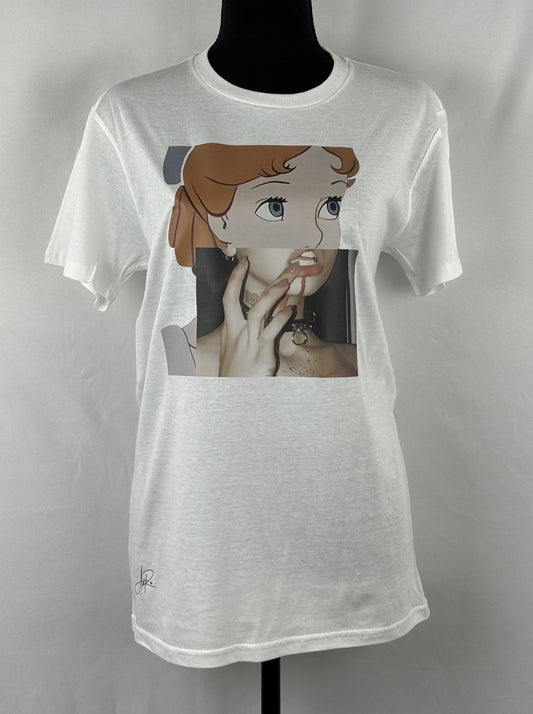Animated Character Print T-Shirt - Whimsical Elegance