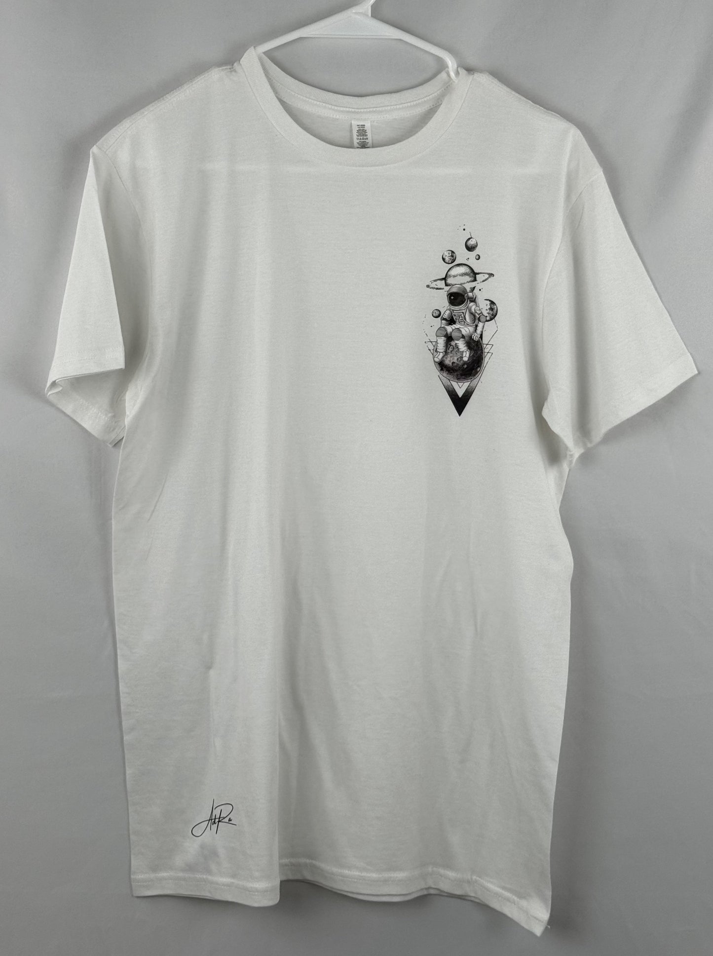 "Astronaut in Contemplation" Tee - Explore the Universe with AdRa Apparel