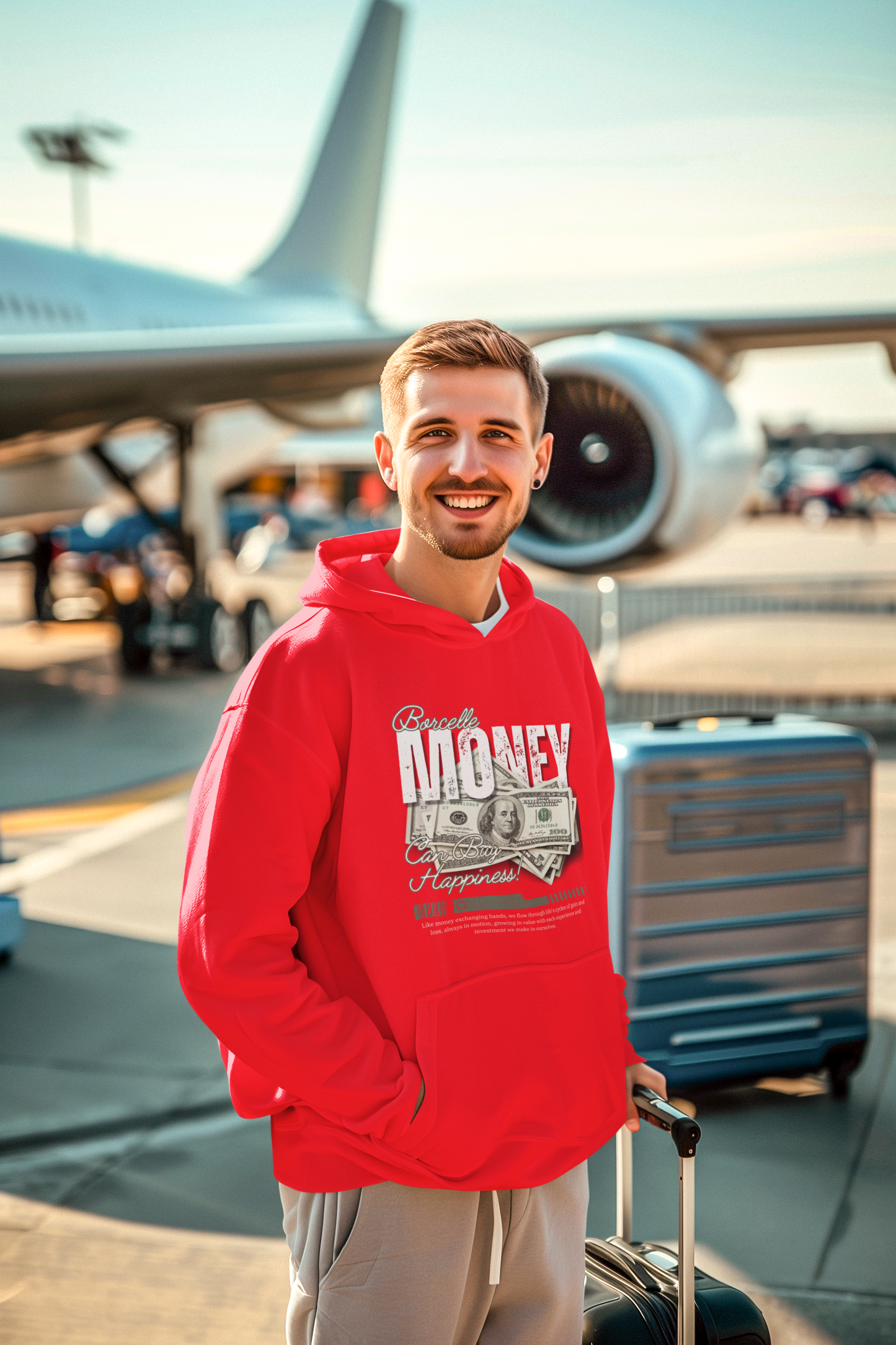 Money Can Buy Happiness Hoodie - Bold Statement Design