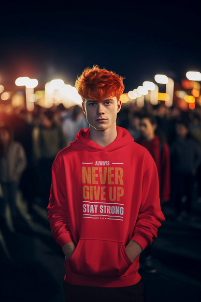 Always Never Give Up - Motivational Hoodie