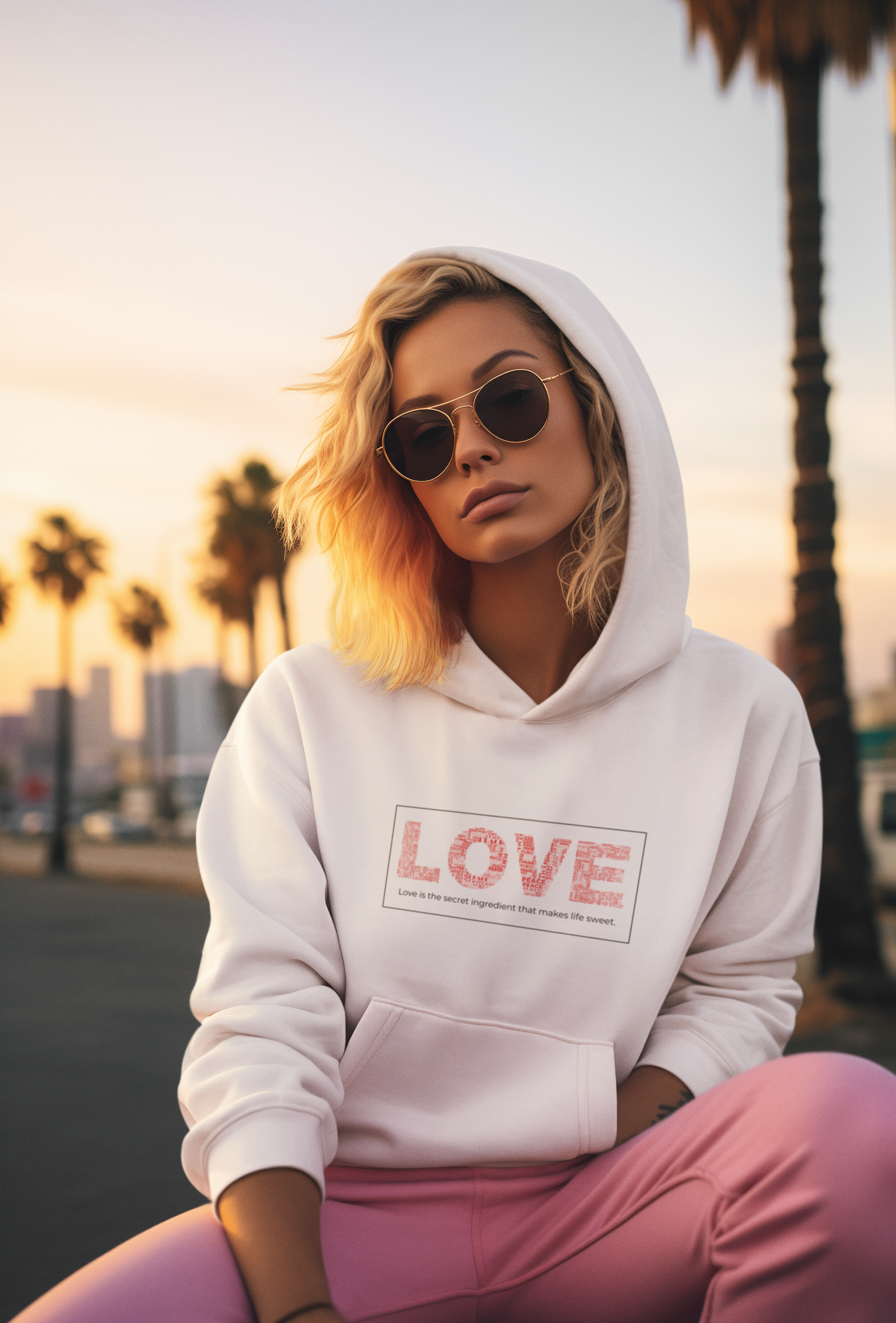 LOVE Pullover Hoodie - Stylish Comfort