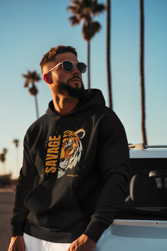 Bold Tiger Graphic Hoodie - Savage Brooklyn Style