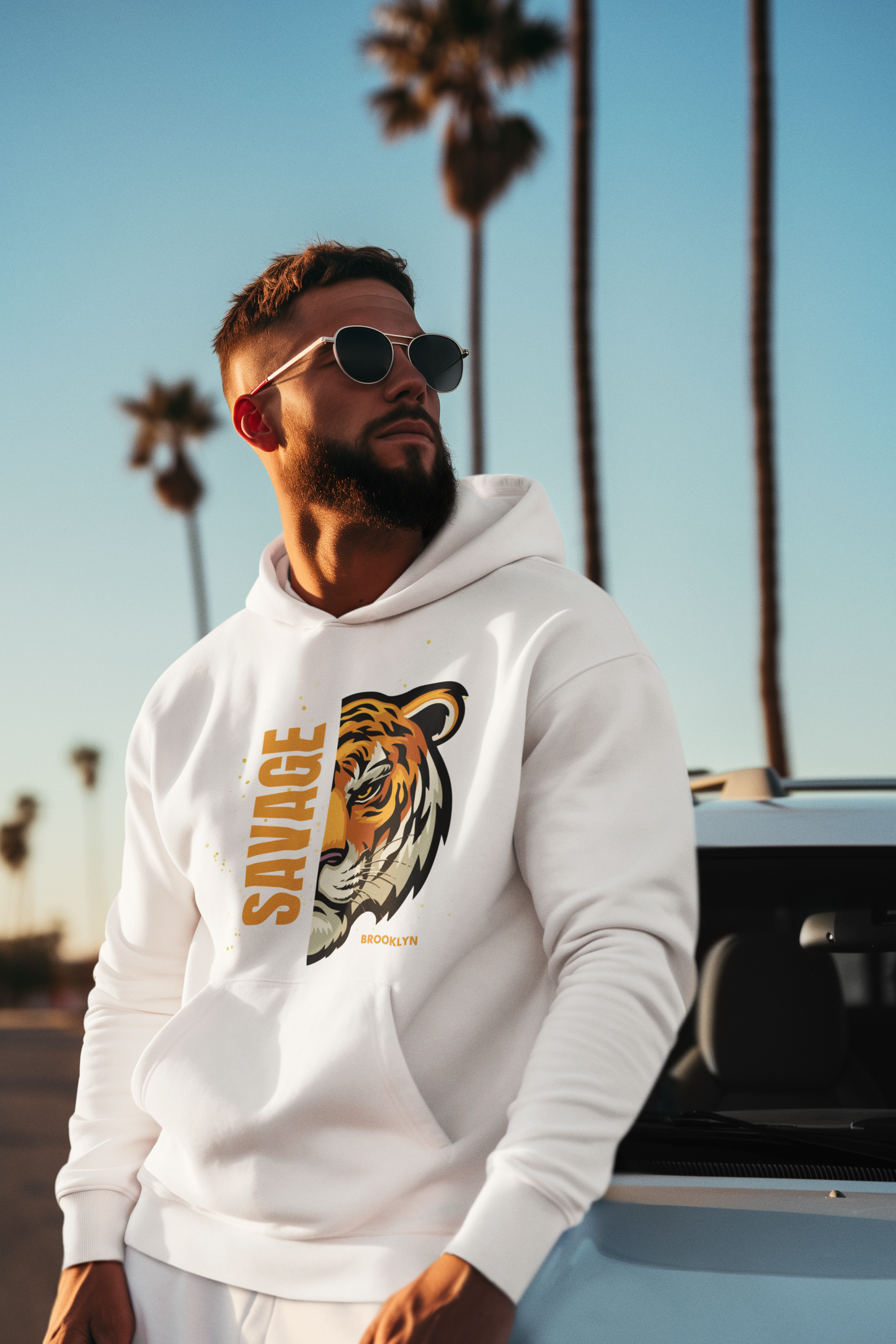 Bold Tiger Graphic Hoodie - Savage Brooklyn Style