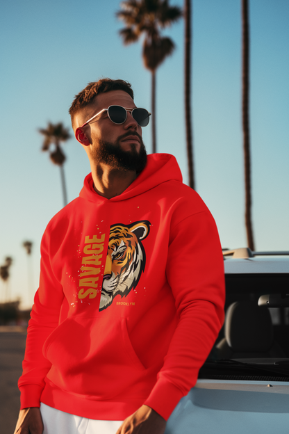 Bold Tiger Graphic Hoodie - Savage Brooklyn Style