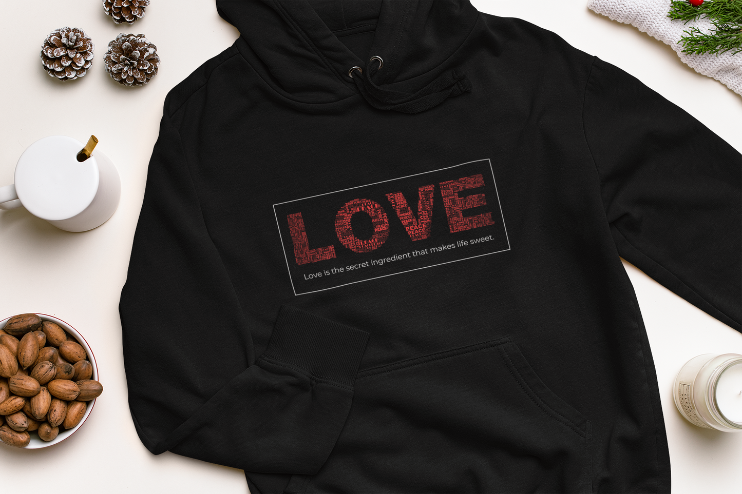 LOVE Pullover Hoodie - Stylish Comfort