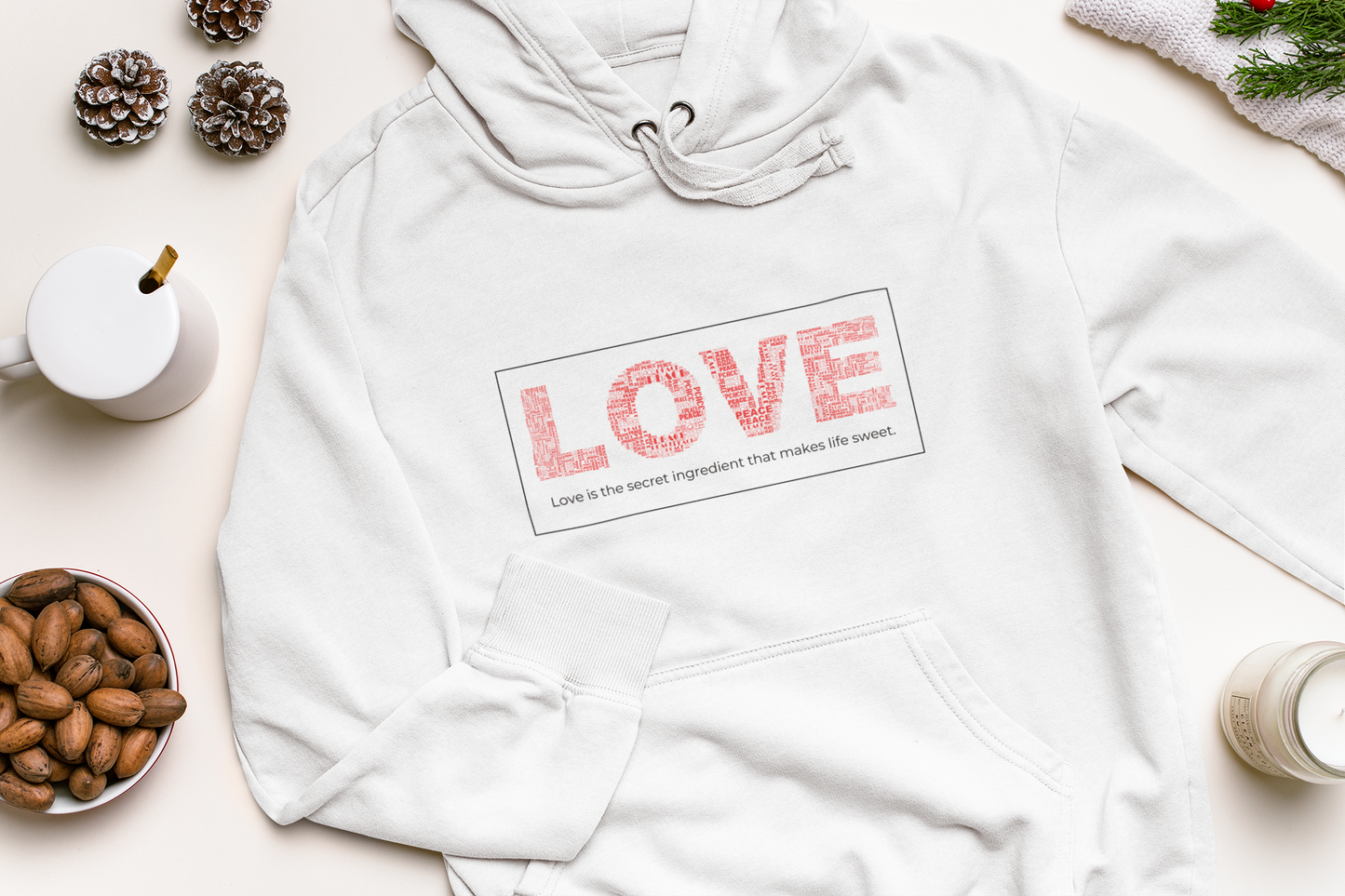 LOVE Pullover Hoodie - Stylish Comfort