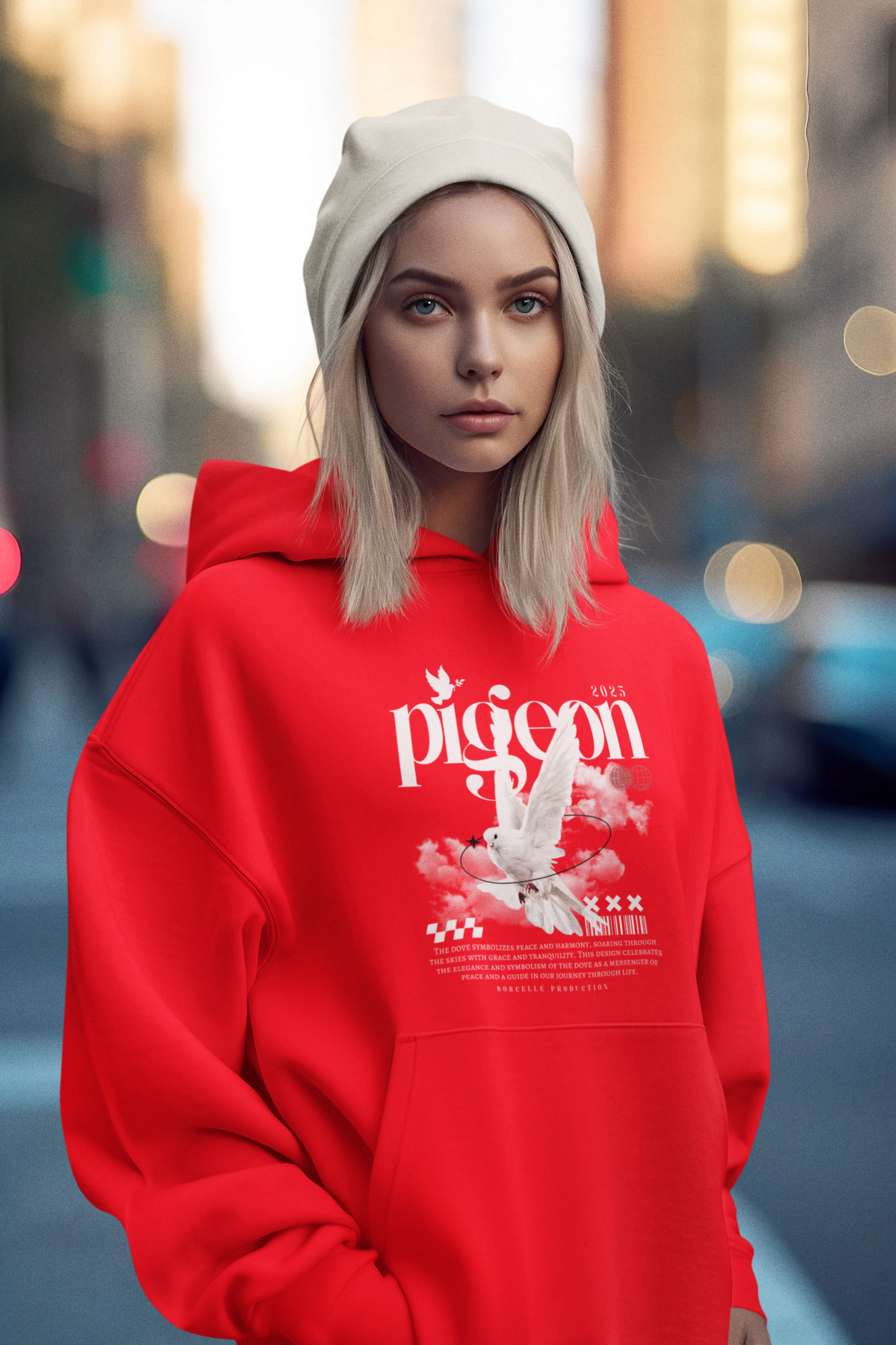 Pigeon Hoodie - Symbol of Peace and Harmony