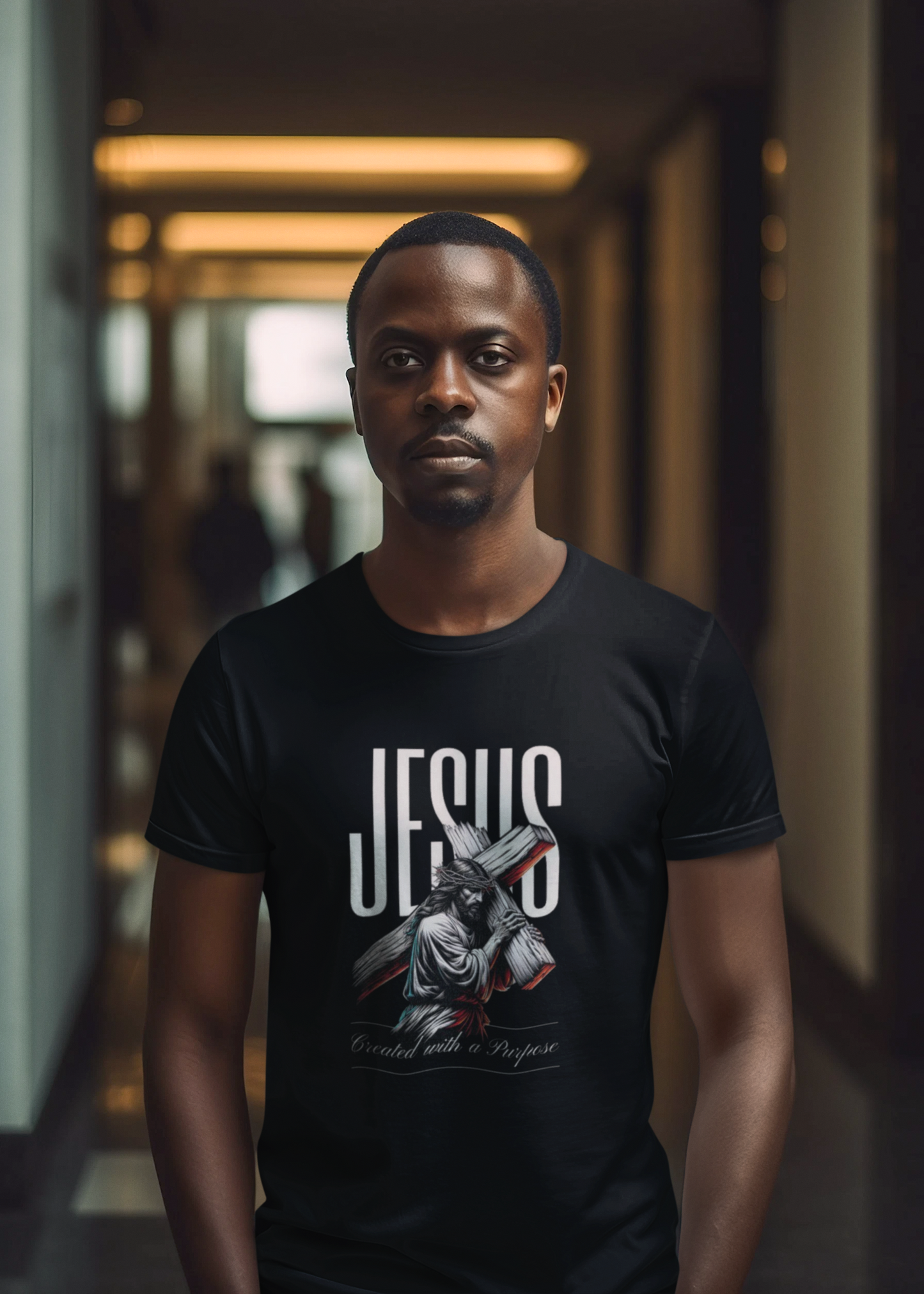 Jesus Carrying the Cross T-Shirt – Purposeful Design