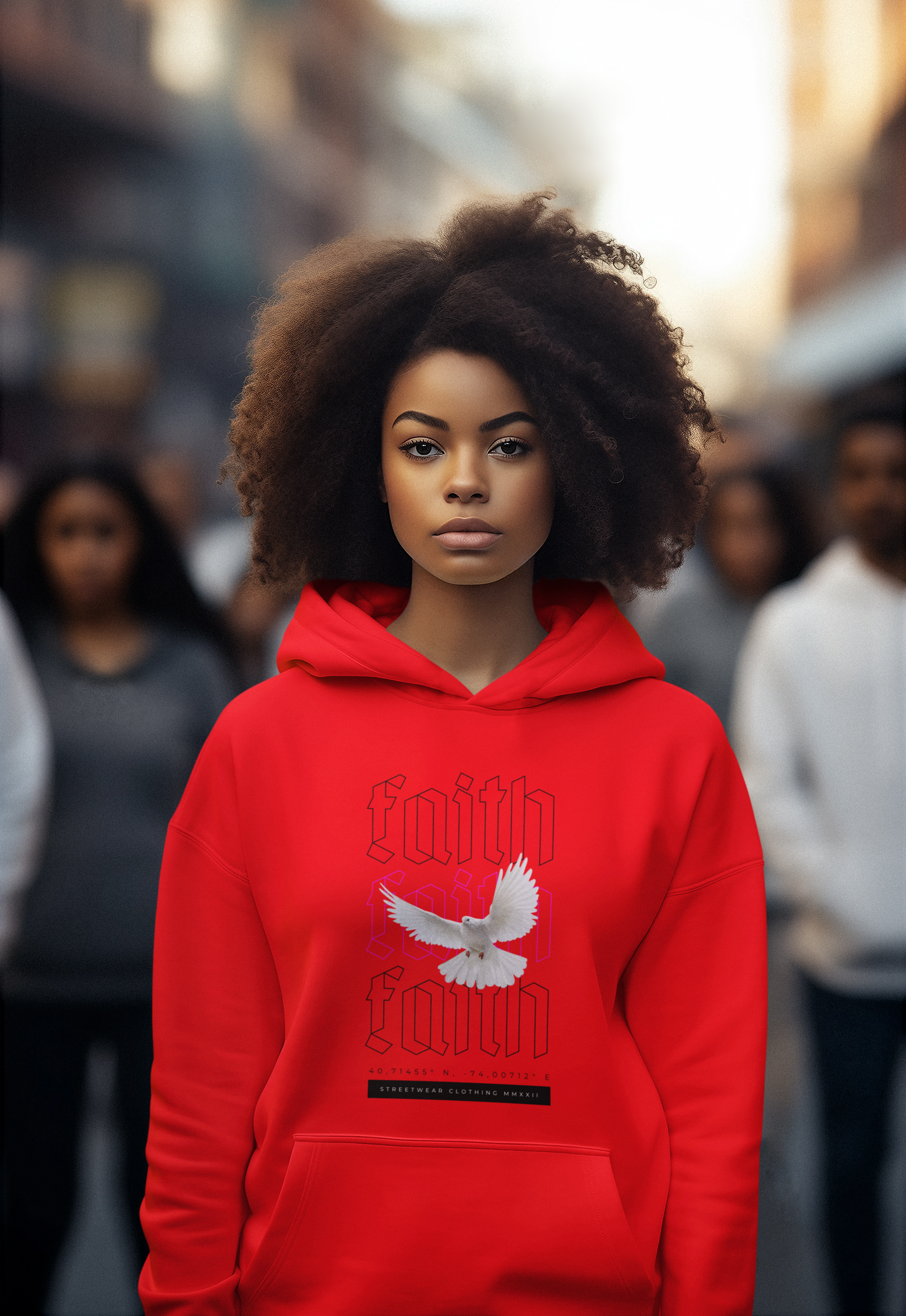 Faith Graphic Hoodie - Dove and Streetwear Vibes