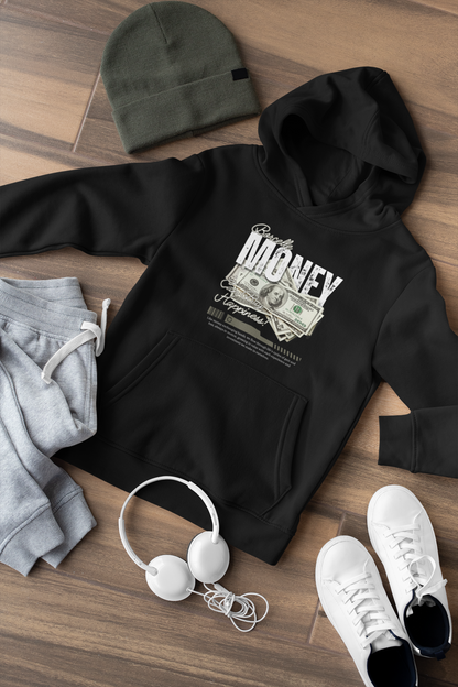 Money Can Buy Happiness Hoodie - Bold Statement Design