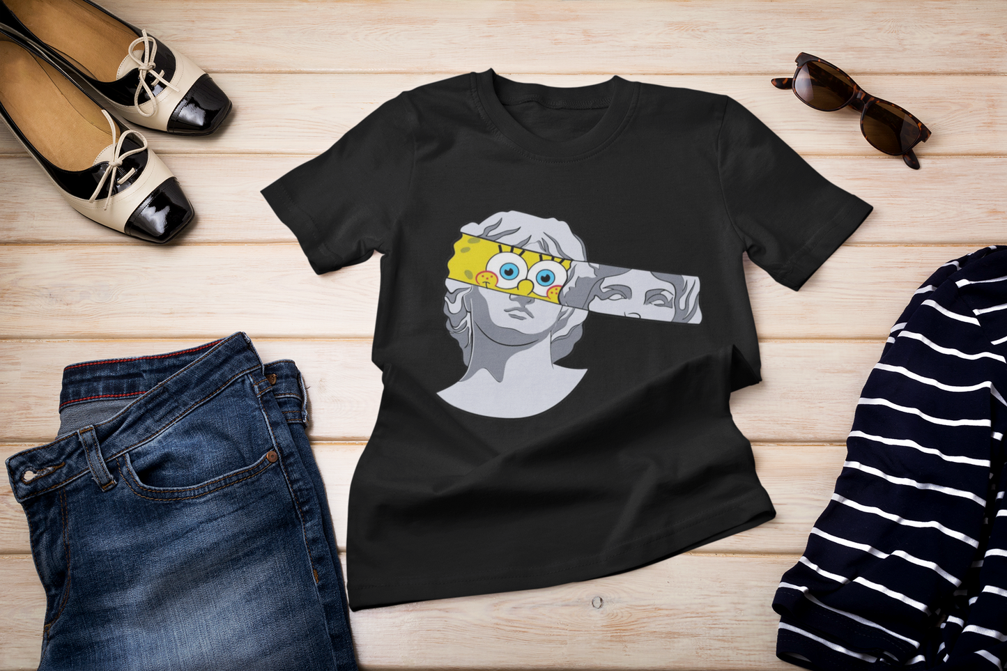 Renaissance Pop Art T-Shirt - A Unique Blend of Classic and Modern