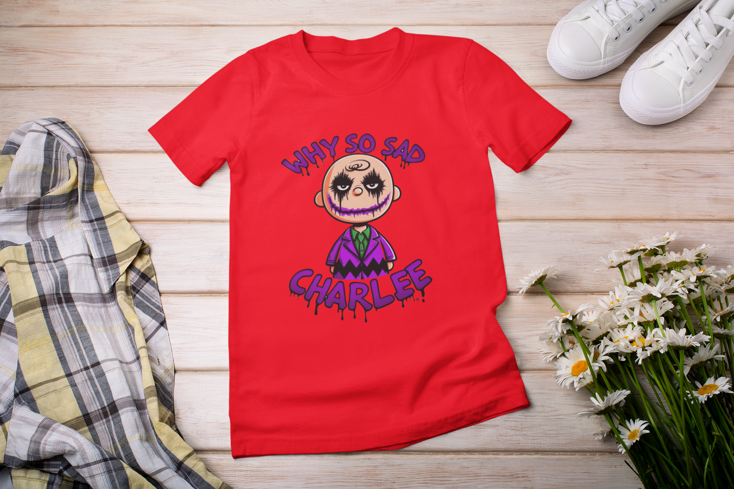 Why So Sad Charlee T-Shirt – Fun and Whimsical Design