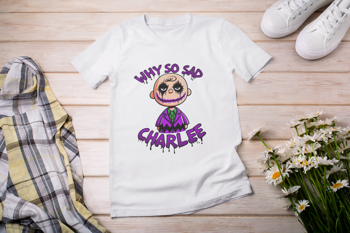 Why So Sad Charlee T-Shirt – Fun and Whimsical Design