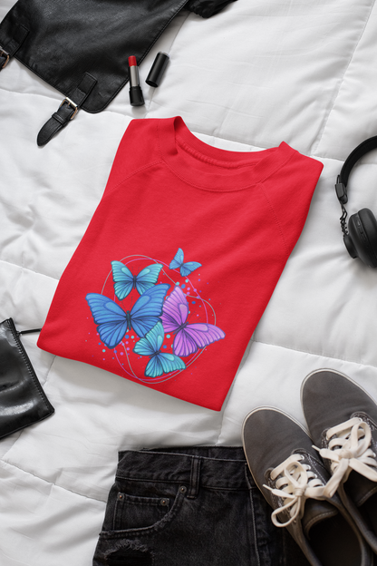 Elegant Butterfly-Inspired Sweatshirt