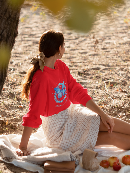 Butterfly Dreams Sweatshirt - Elegant Nature-Inspired Design