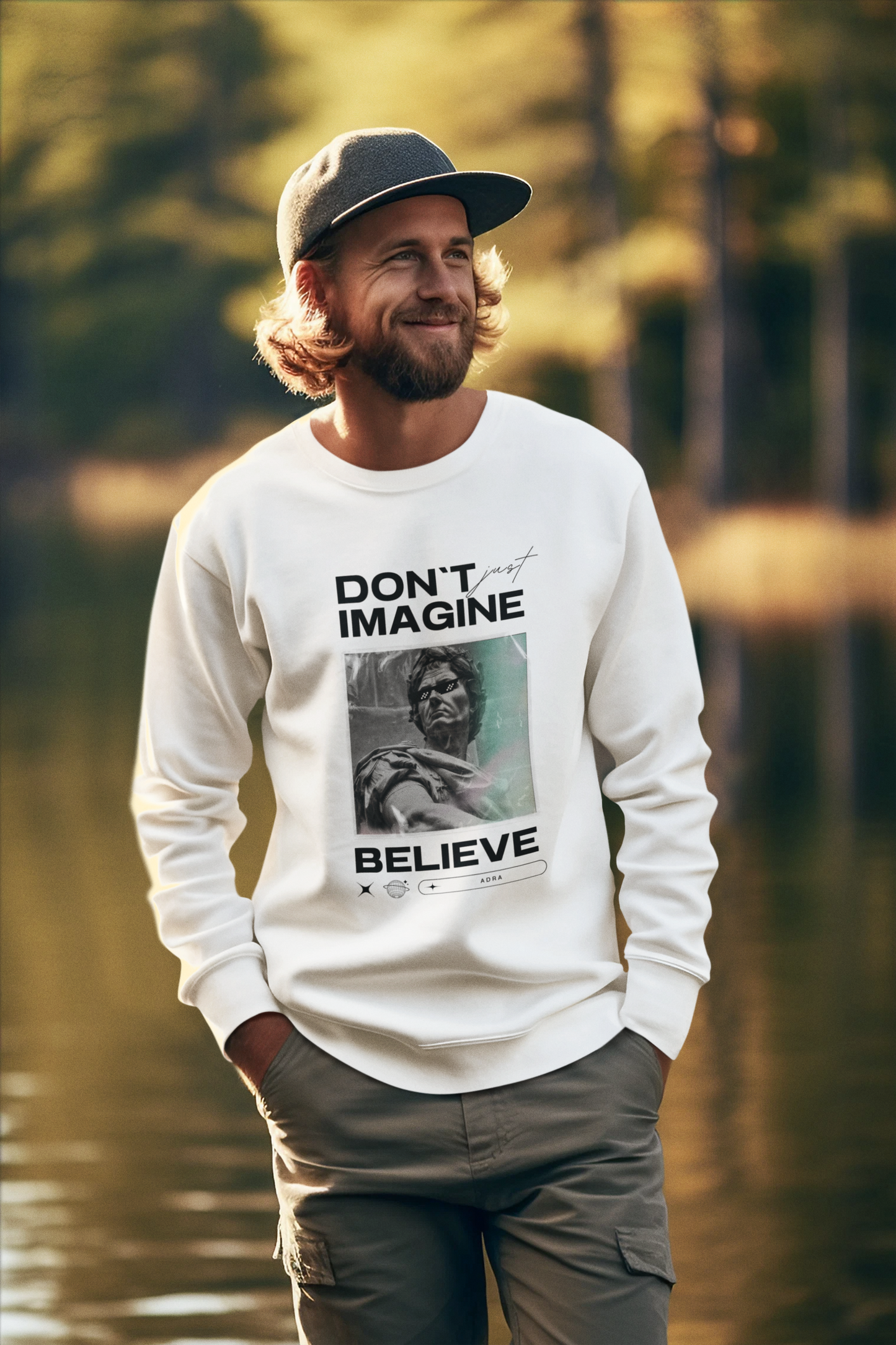 Believe Sweatshirt - Motivational Graphic Design