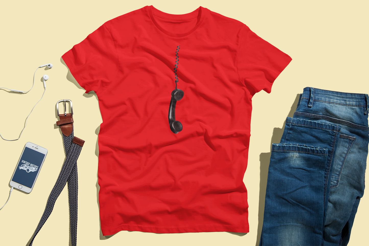 Retro Phone Handset Tee