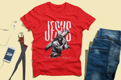 Jesus Carrying the Cross T-Shirt – Purposeful Design